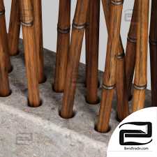 Bamboo low decor n7