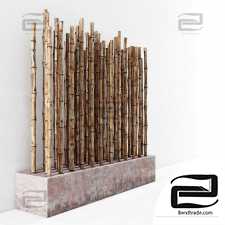 Bamboo red concrere fundament