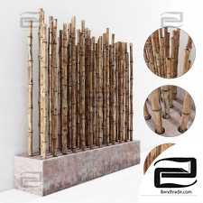 Bamboo red concrere fundament