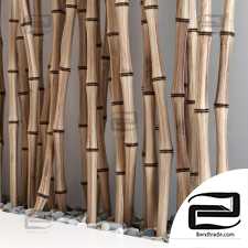 Bamboo thin branch decor n2