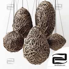 Branch decor lamp egg n1 / Chandeliers made of branches 