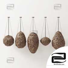 Branch decor lamp egg n1 / Chandeliers made of branches 