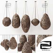 Branch decor lamp egg n1 / Chandeliers made of branches 