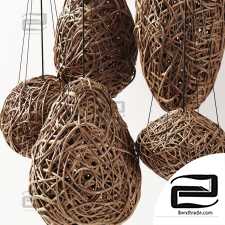 Branch decor lamp egg n1 / Chandeliers made of branches 