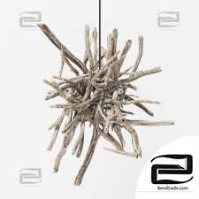 Branch decor lamp n1 / Chandeliers made of branches