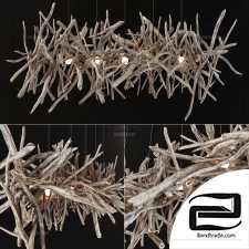 Branch decor lamp n2 / Chandelier made of branches