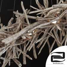 Branch decor lamp n2 / Chandelier made of branches