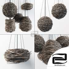 Branch decor lamp n5 / Chandeliers made of branches