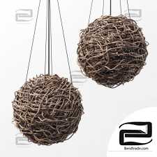 Branch decor lamp n5 / Chandeliers made of branches