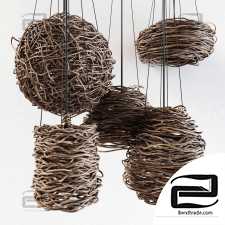 Branch decor lamp n5 / Chandeliers made of branches