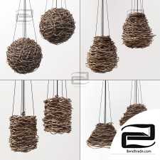 Branch decor lamp n5 / Chandeliers made of branches