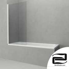 Glass curtain for bath_berkel 48P01-80WHITE