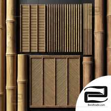 Ceiling bamboo angle n1 / Bamboo corner ceiling