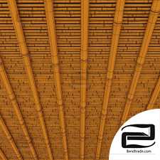 Ceiling bamboo crooked branch low n7