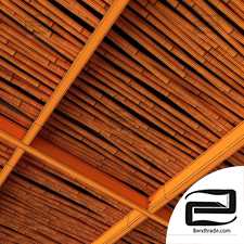 Ceiling bamboo thick crooked branch n1