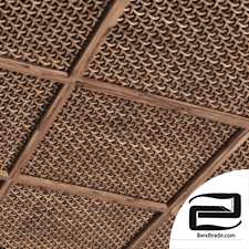 Ceiling crooked thick branch rattan n1