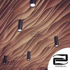 Ceiling parametric lamp/Parametric wooden ceiling