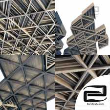 Ceiling parametric Triangle rail n3