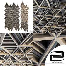 Ceiling parametric Triangle rail n3