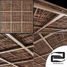 Ceiling wood cage thin branch n4