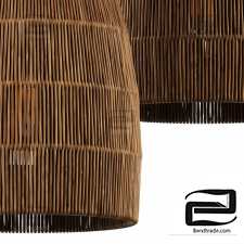 Lamp  wicker n17