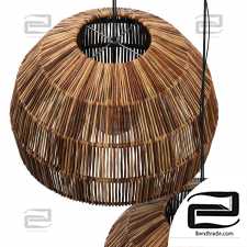 Lamp  wicker n18