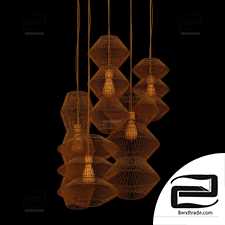 Lamp rattan zigzag n2