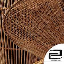 Lamp rattan zigzag n2