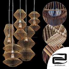 Lamp rattan zigzag n2