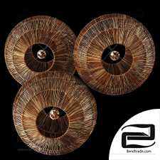 Lamp sphere rattan n1