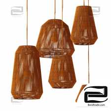 Lamp wicker n23