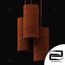 Lamp wiecker rattan cylinder n1