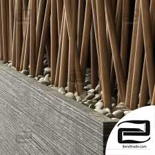 Screen wood branch thin wave n1