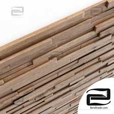 Wall wood long rail