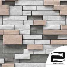 Brick clincer  decor wall many part n1