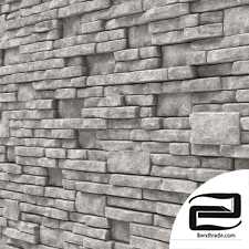 Brick stone wall granite many n3