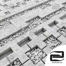 Designer of concrete curbs / Concrete border construction