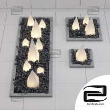 Decoration light pyramids