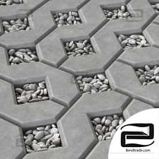 Ecoparking square stone thick