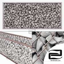 Gabion cage rock stone n2