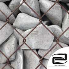 Gabion cage rock stone n3