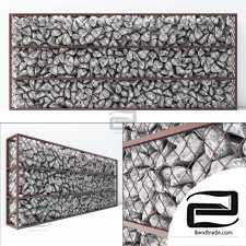 Gabion stone rock big