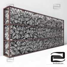 Gabion stone rock big