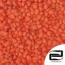 Gravel low orange decorative form n1