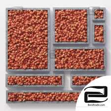 Gravel low orange decorative form n1