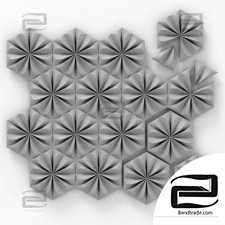 Hexagonal panel with pattern n1