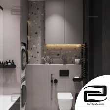 Gray pixel Bathroom CGBandit com