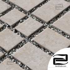 Paving tile pebble n12