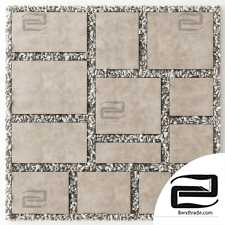 Paving tile square pebble n2