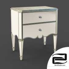 Fratelli Barri RIMINI bedside table 3D Model id 9528